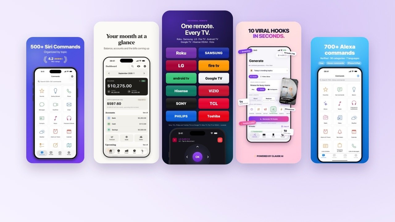 Apps by Appxcellence: Voice Commands for Siri, Fince, SmartCtrl, HookLab AI and Alexa Commands