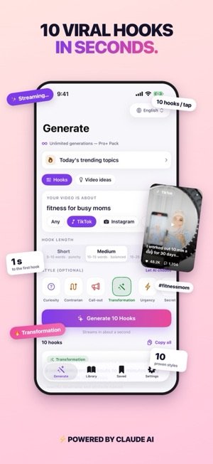 HookLab AI screenshot