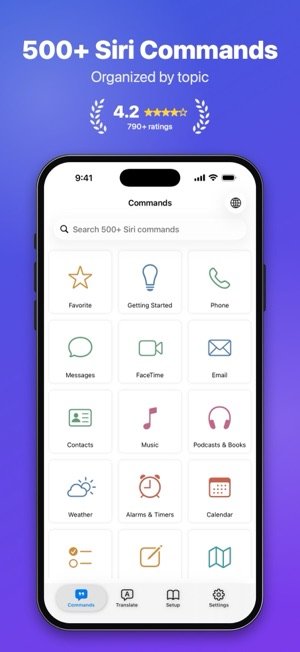 Voice Commands for Siri screenshot