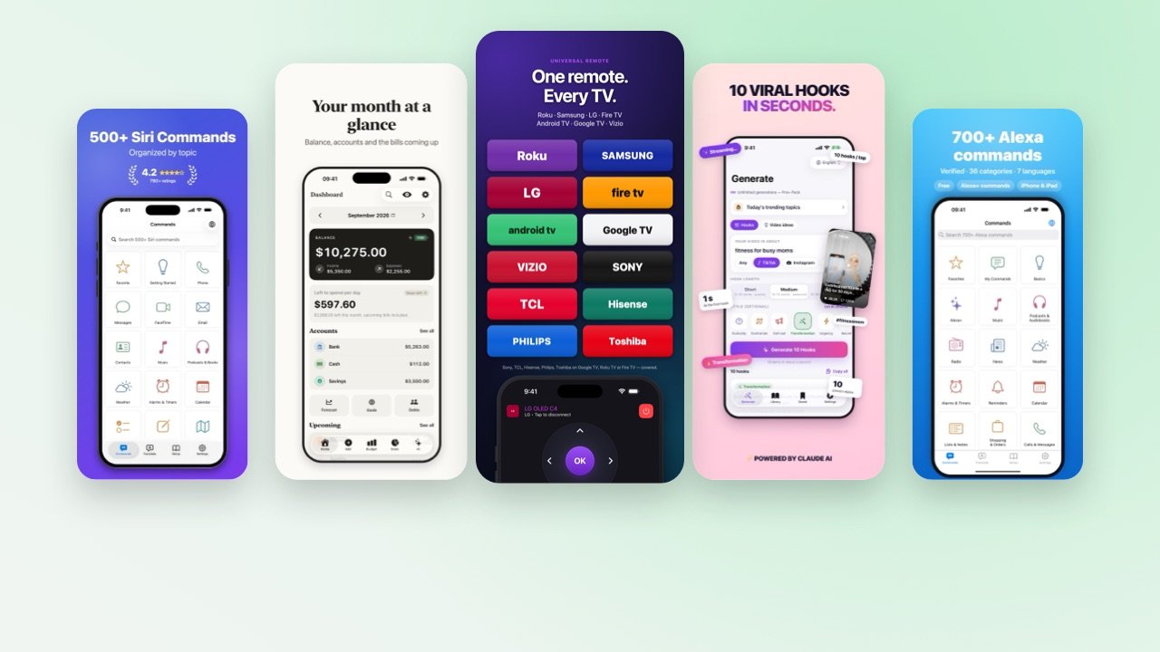 Apps designed and built by AppXcellence for Nice Express: Voice Commands for Siri, Fince, SmartCtrl, HookLab AI and Alexa Commands